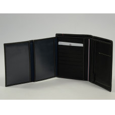 Serge Blanco Vancouver Large Leather Wallet VAN21013 Black