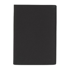 Le Tanneur Charles Wallet Medium 2 Shutters Grained Leather Black Blue