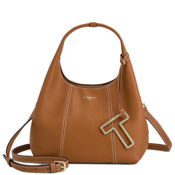 Le Tanneur Juliette Small Grainy Leather Handbag
