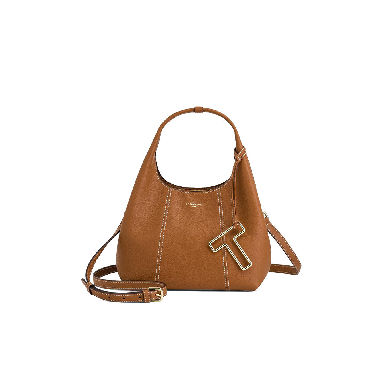 Le Tanneur Juliette Small Grainy Leather Handbag