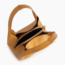 The Tanner Juliette Shoulder Bag in Grained Leather and Wicker