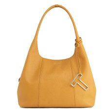 The Tanner Juliette Shoulder Bag in Grained Leather and Wicker