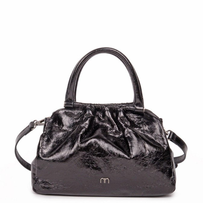 Nat & Nin Betsy Bowling Handbag Black