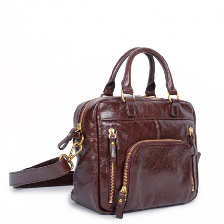 Nat & Nin Mini Macy Handbag Chestnut