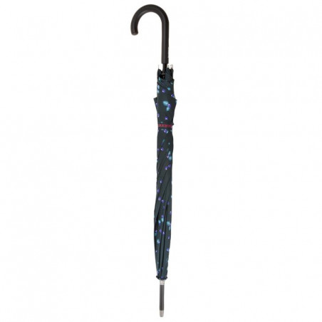 Isotoner Women's Umbrella Stick X-Tra Sec-Ultra Water-Repellent Black