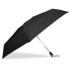 Isotoner Men's Folding Automatic X-Solid Umbrella with Wooden Handl...