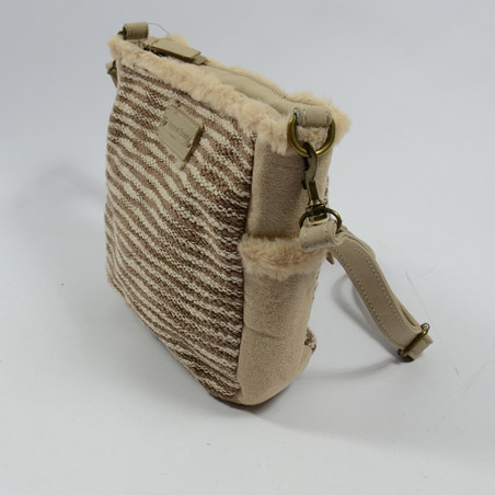 Le Voyage en Panier Sac Besace Fresko Beige cote