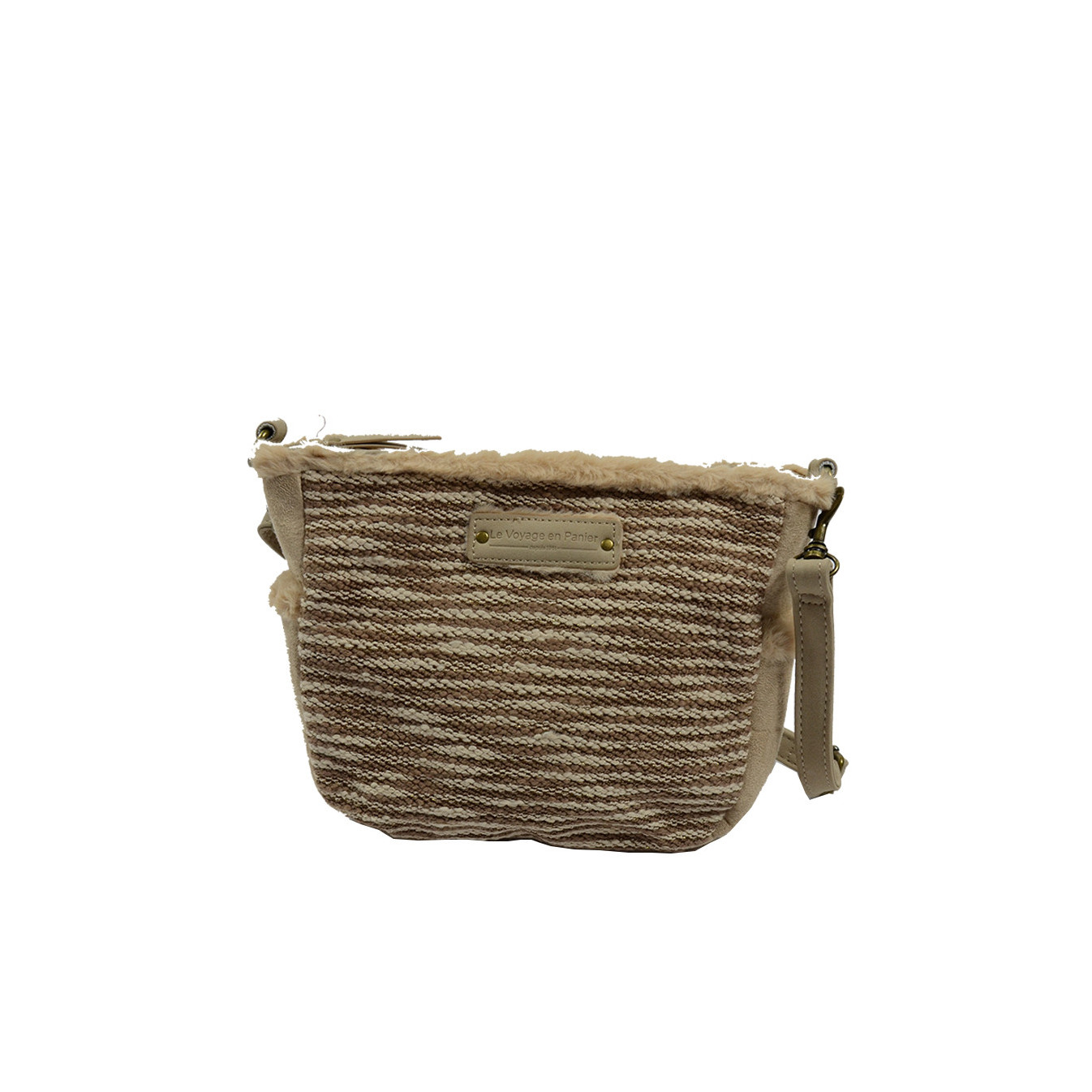 Le Voyage en Panier Fresko Beige Drawstring Bag