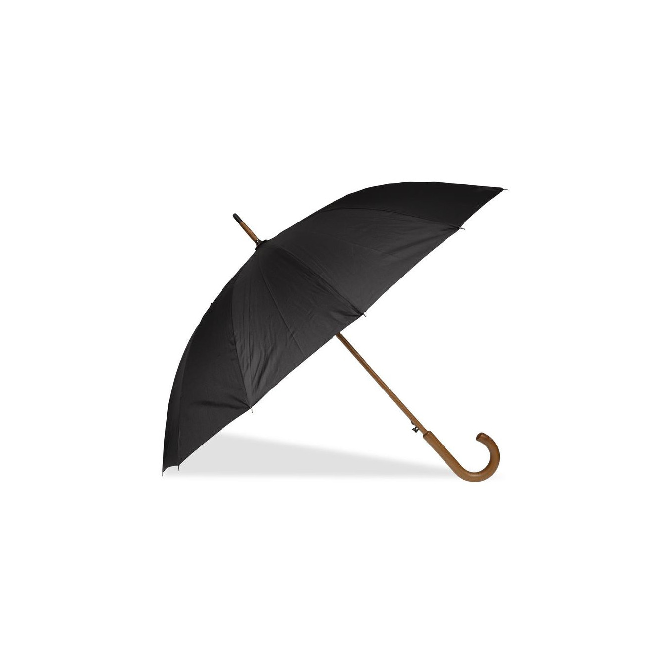 Isotoner Stick Umbrella X-Tra Sec Black