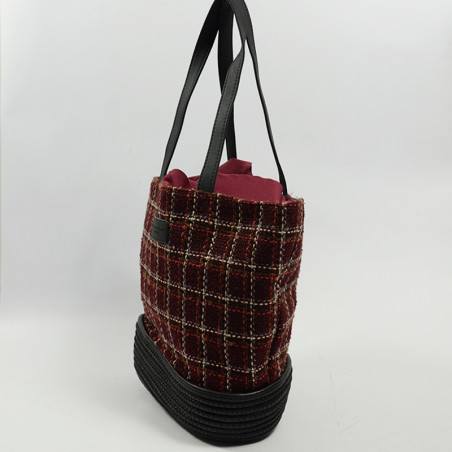 Le Voyage en Panier Karoline Tote Bag Bordeaux