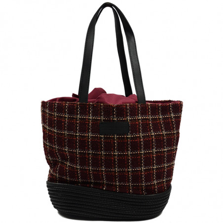 Le Voyage en Panier Karoline Tote Bag Bordeaux
