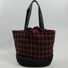 Le Voyage en Panier Karoline Tote Bag Bordeaux