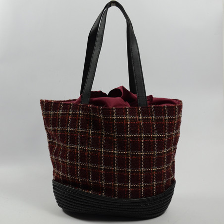 Le Voyage en Panier Karoline Tote Bag Bordeaux
