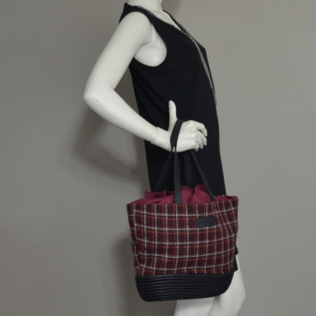 Le Voyage en Panier Karoline Tote Bag Bordeaux