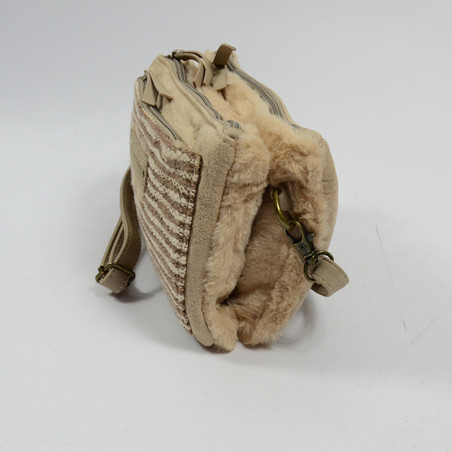 The Milko Panier Travel Pouch and Shoulder Bag Beige