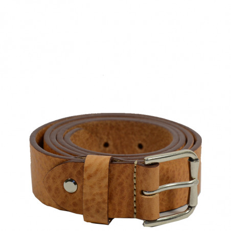Berthille Missouri Leather Belt Adjustable Gold