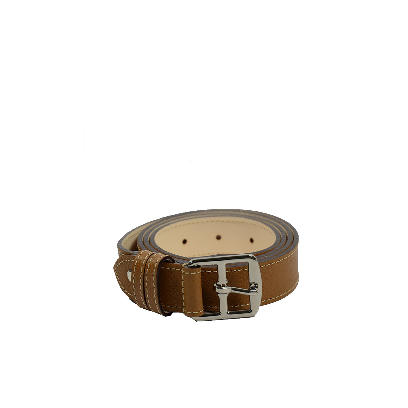 Berthille Buckle Leather Adjustable Belt