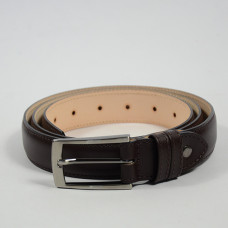 Berthille Padded Leather Belt for Men, Lined, Adjustable, Brown