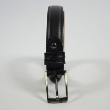 Berthille Padded Leather Belt for Men with Double Pass and Silver B...