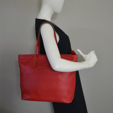 Berthille Mademoiselle Zippered Tote Bag Pomodoro