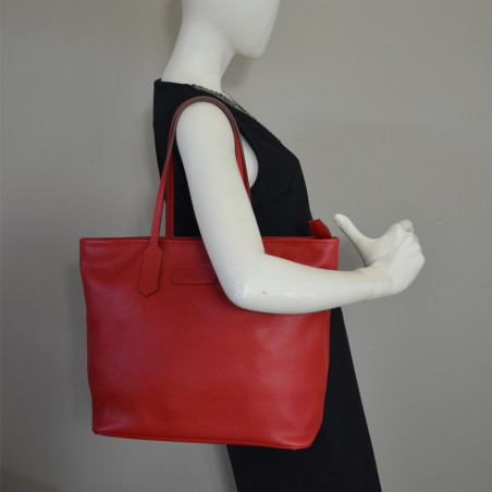 Berthille Mademoiselle Zippered Tote Bag Pomodoro