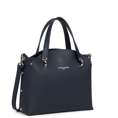 Lancaster City Bowling Bag 423-49 Dark Blue In Silver