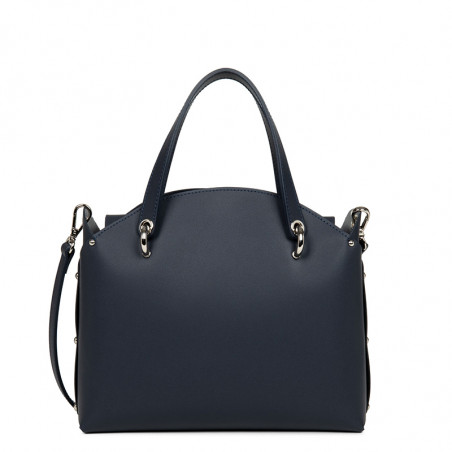 Lancaster City Bowling Bag 423-49 Dark Blue In Silver