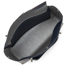 Lancaster City Bowling Bag 423-49 Dark Blue In Silver