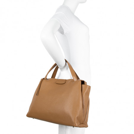 Lancaster Dune Tote Bag 529-68 Camel