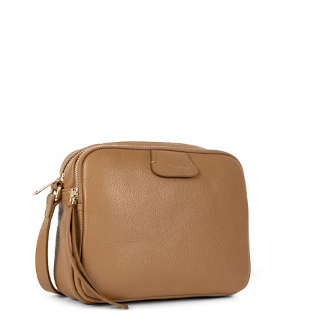 Lancaster Dune Crossbody Bag M Double 529-71 Camel