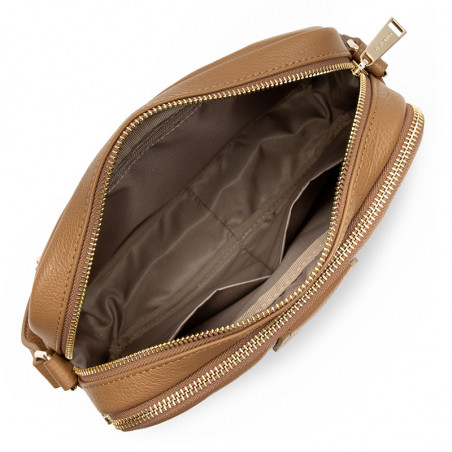Lancaster Dune Crossbody Bag M Double 529-71 Camel