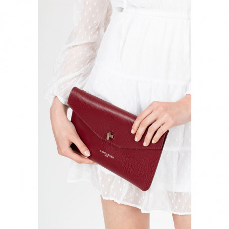 Lancaster Lucertola Pouch Leather 433-05 Carmine