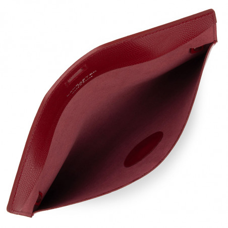 Lancaster Lucertola Pouch Leather 433-05 Carmine