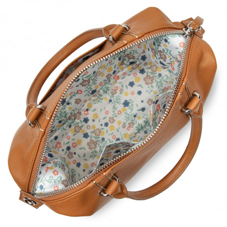 Lancaster Soft Vintage Sac Porté Main 578-98 Miel ouvert