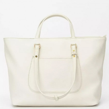 Lollipops Daffy Bag Tote with Poms Beige