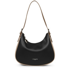 Lancaster Constance Bag Satchel 437-10 Black Nude Mink