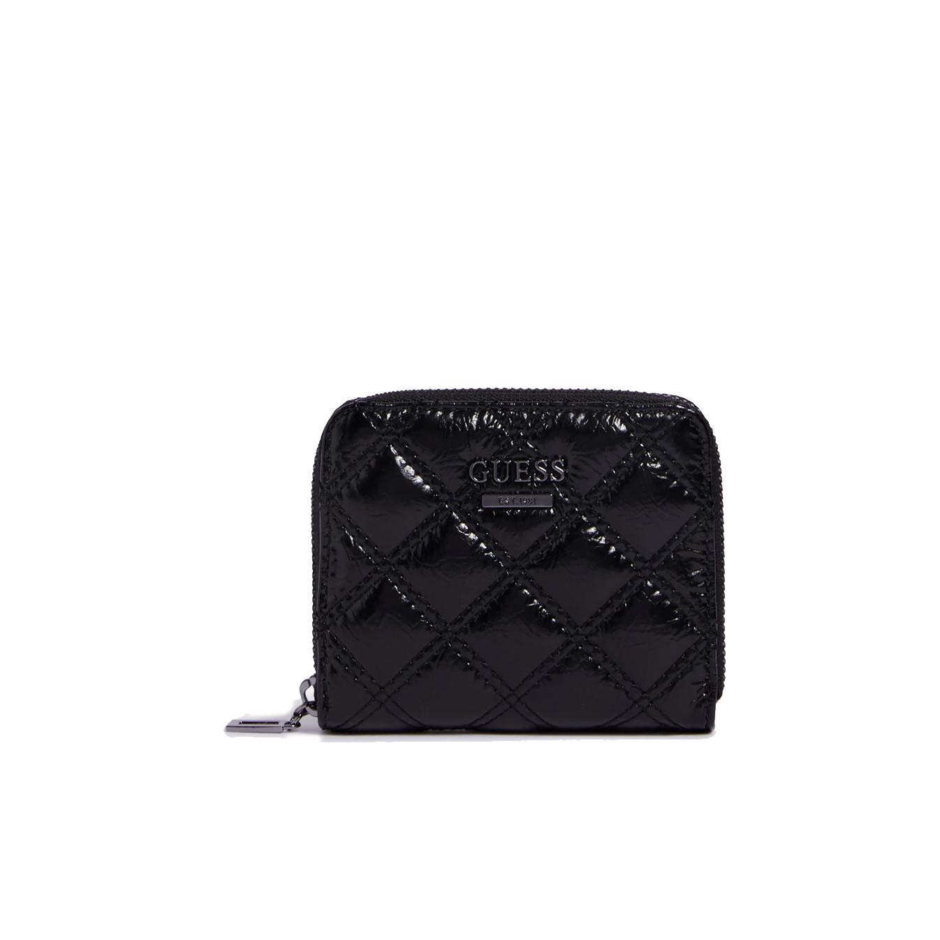 Guess Cessily Compact Pouch Quilted Black