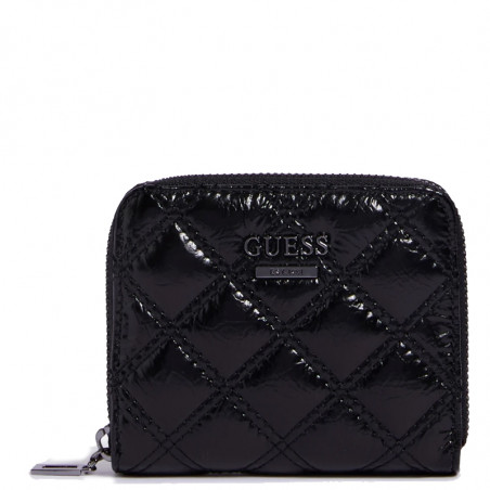 Guess Cessily Compact Pouch Quilted Black