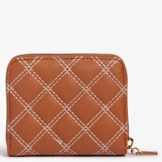 Guess Cessily Portefeuille Compact Capitonne Cognac dos