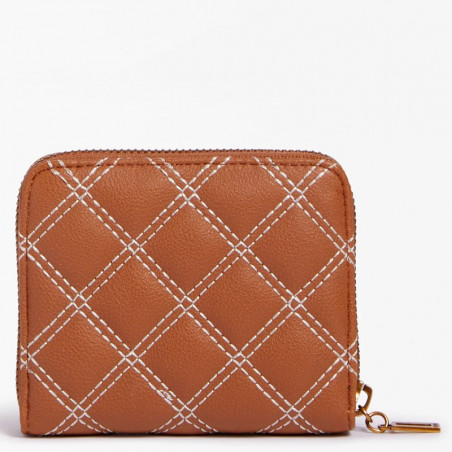 Guess Cessily Compact Wallet Cognac Tufted