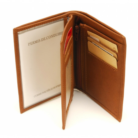 Arthur & Aston Johany Men's Leather Wallet Cognac