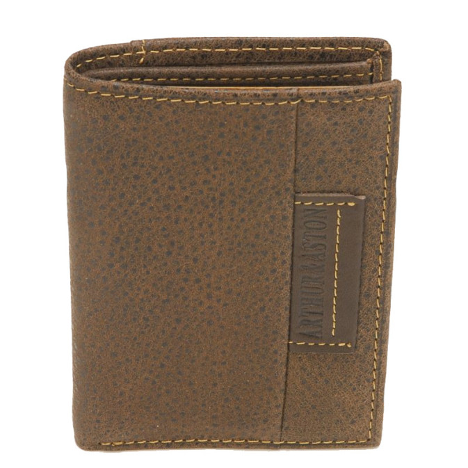 Arthur & Aston Marco Mini Card Holder Chestnut Leather