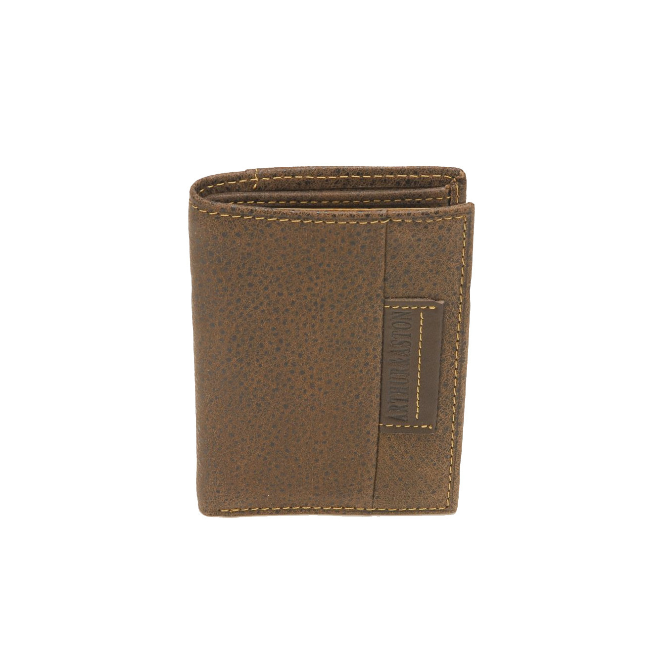 Arthur & Aston Marco Mini Card Holder Chestnut Leather