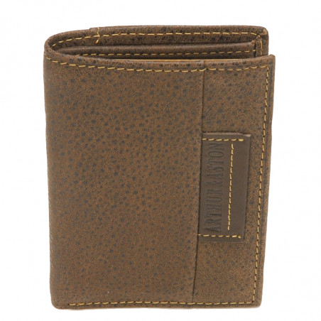 Arthur & Aston Marco Mini Card Holder Chestnut Leather