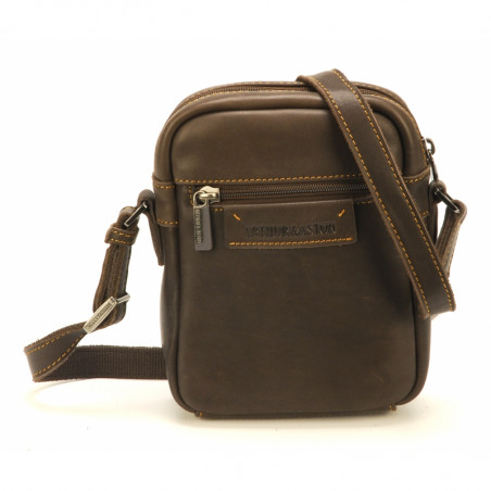 Arthur & Aston Johany Small Shoulder Pouch Chestnut