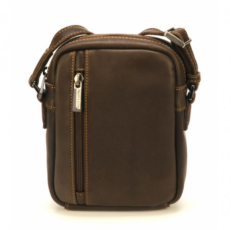 Arthur & Aston Johany Small Shoulder Pouch Chestnut