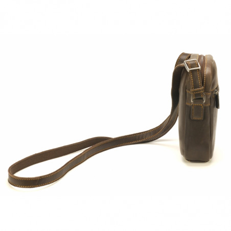 Arthur & Aston Johany Small Shoulder Pouch Chestnut