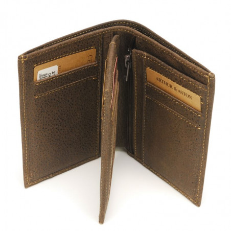 Arthur & Aston Marco Men's Leather Wallet in Chestnut