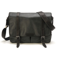 Arthur & Aston Marco Large Reporter Bag Black Leather