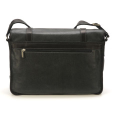 Arthur & Aston Marco Large Reporter Bag Black Leather